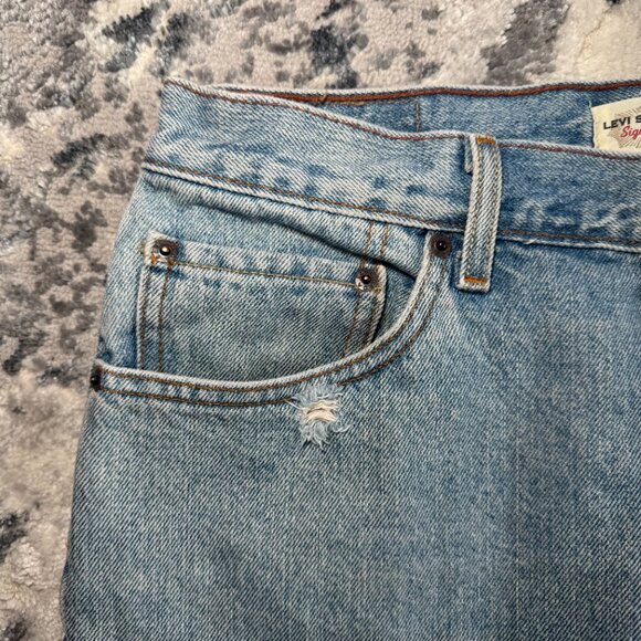 Levi Strauss Signature Regular Light Blue Wash W34 L32 Jeans - Picture 5 of 16